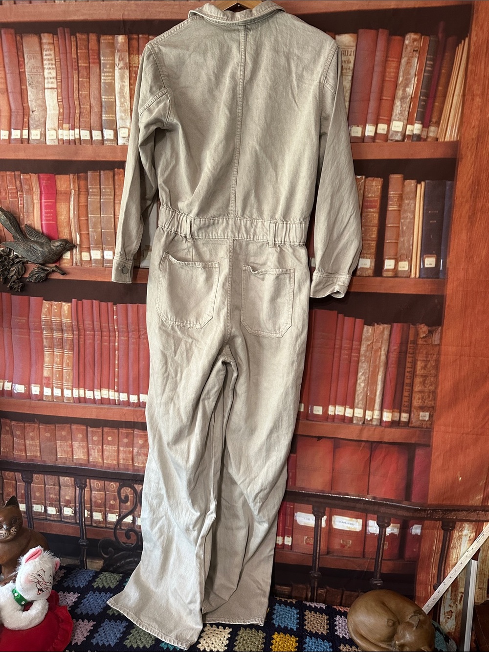 Universal Thread Utility Jumpsuit Coverall Wide Leg NWT Sz 8 - Picture 5 of 5